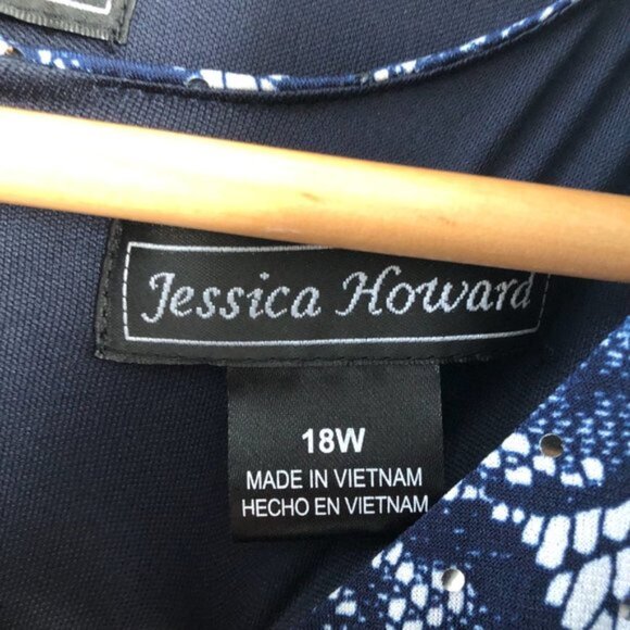 Jessica Howard Navy Formal Mother of the Bride Maxi Dress & Jacket - Picture 4 of 10